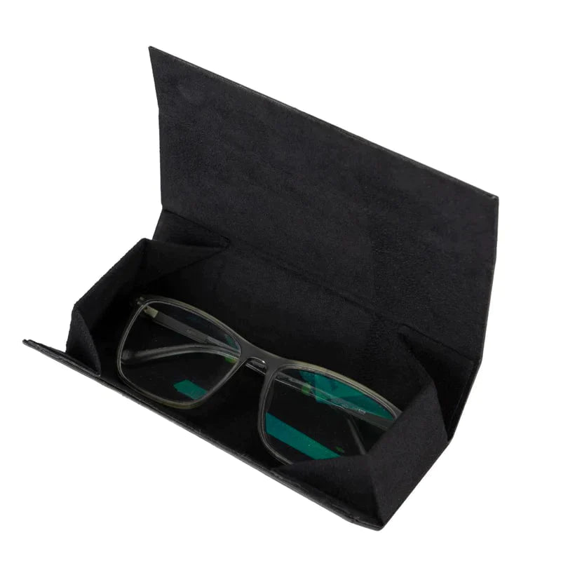 B2B - Clever Leather Glasses Case Rustic Black Bouletta B2B