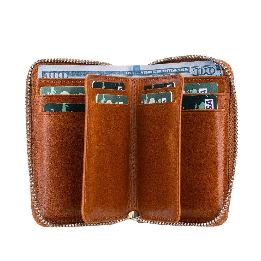 Elvis Genuine Leather Zipper Wallet