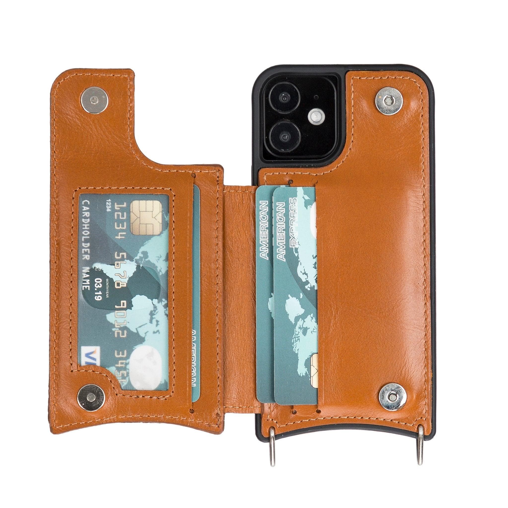 B2B- iPhone 12 Series Leather Saff Umw Plain Strap Bouletta B2B