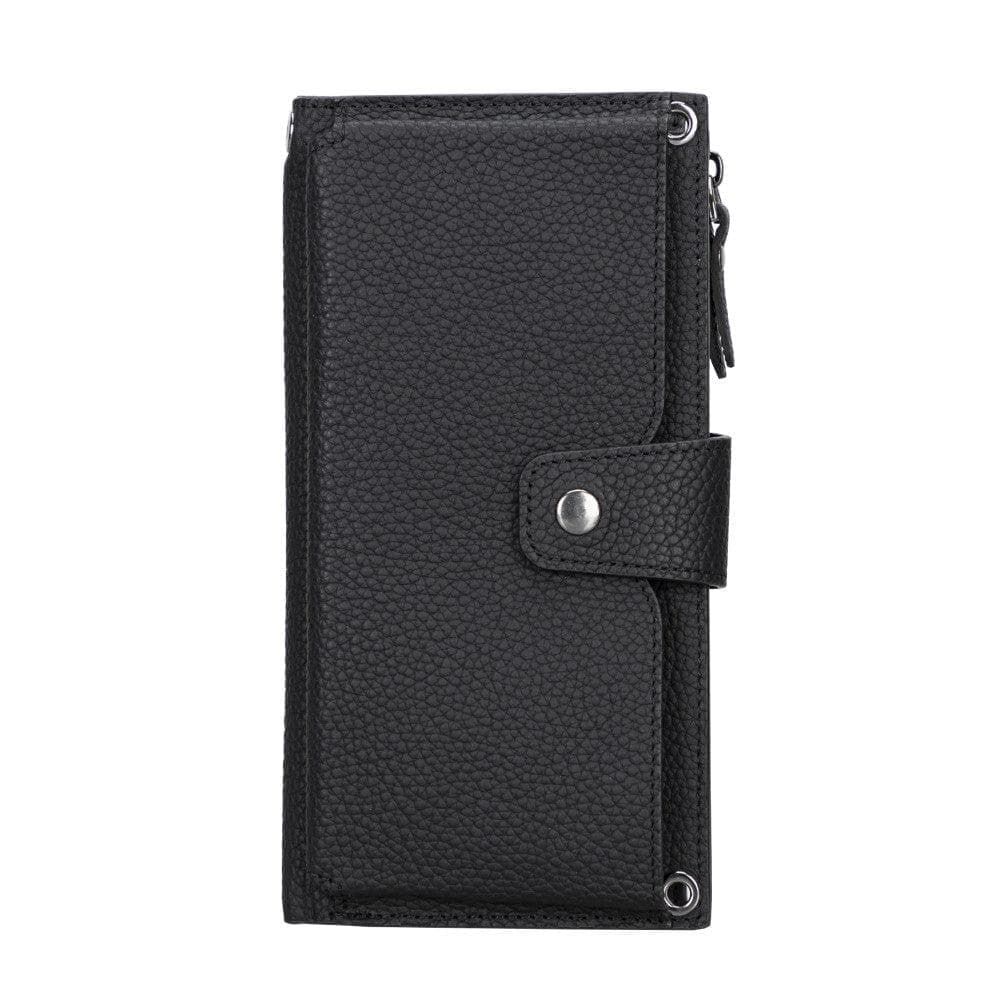 B2B - Lozan Leather Strap Wallet Black Bouletta