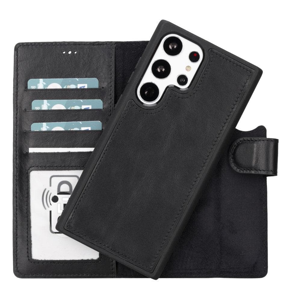 B2B - Samsung S23 Series Detachble Leather Magic Wallet Case S23 Ultra / RST1 Bouletta
