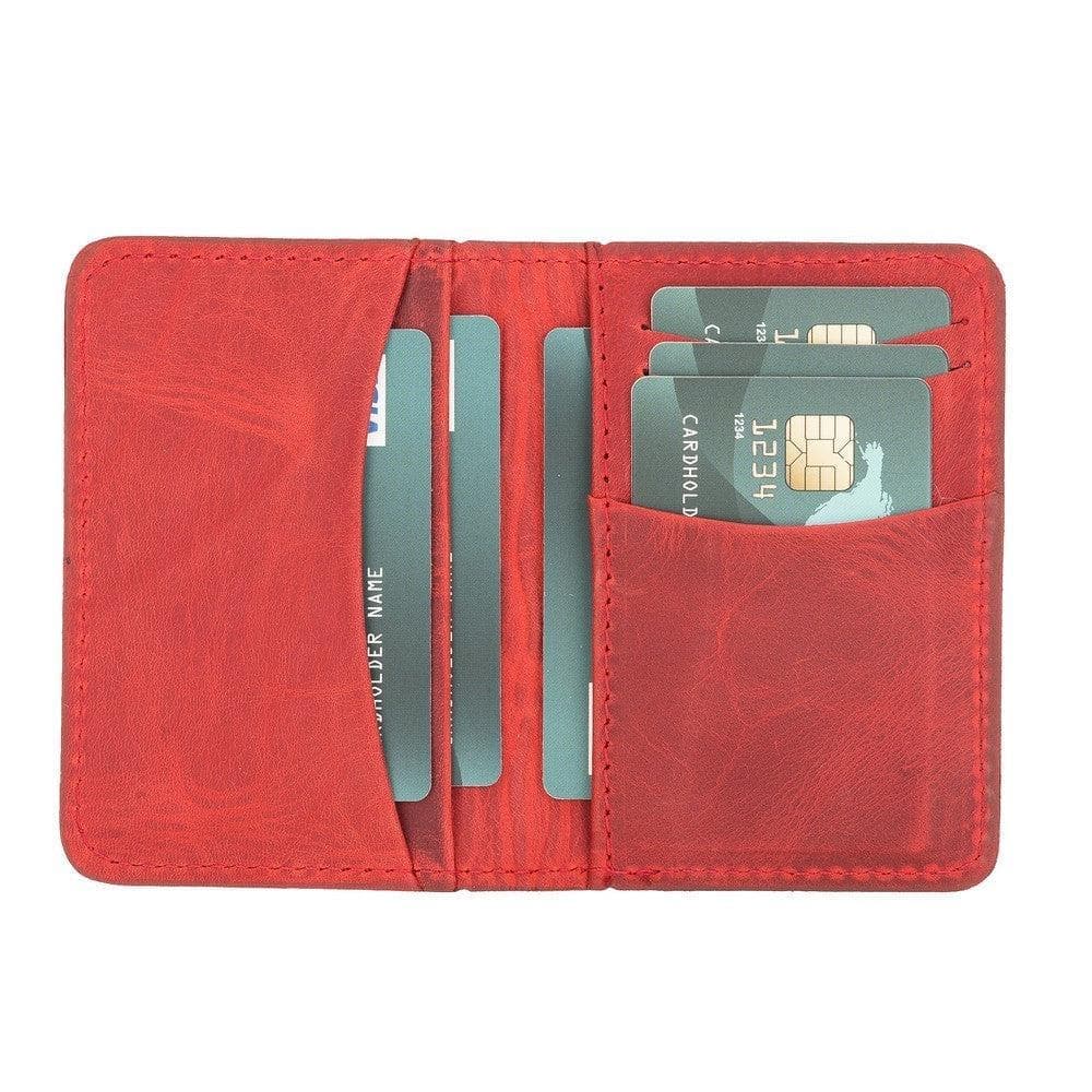 Dalfsen Leather Card Holder Antic Red Bouletta B2B