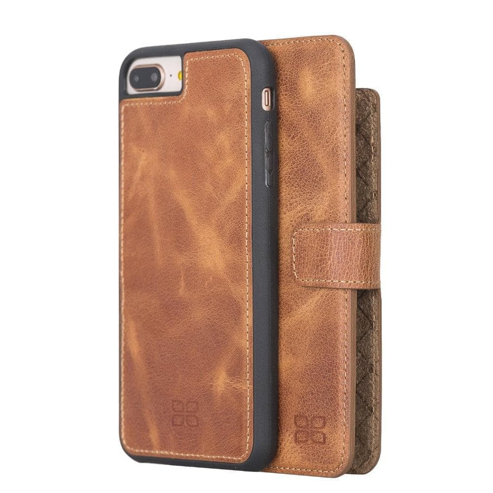 Detachable Leather Wallet Case for Apple iPhone SE Series iPhone SE 2rd Genaration / Tiguan Tan Bouletta LTD