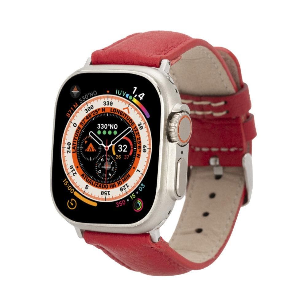 Exeter Classic Apple Watch Leather Straps Red / Leather Bouletta LTD