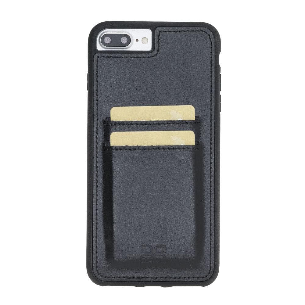 iPhone 8 Series Flexible Leather Back Cover with Card Holders iPhone 8 / Black Bouletta LTD