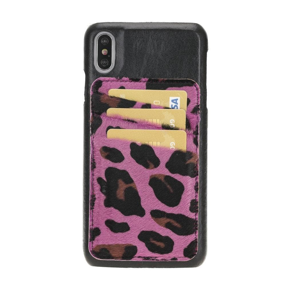 iPhone X Series Ultimate Jacket Cases with Detachable Card Holder Leopard-Pink Bouletta LTD