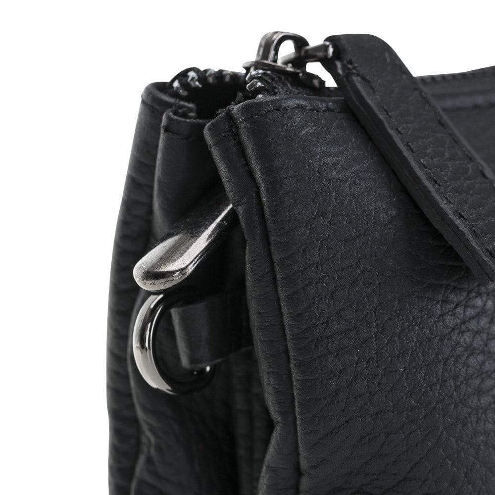 Jaya Leather Women Hand Bag Black Bouletta LTD