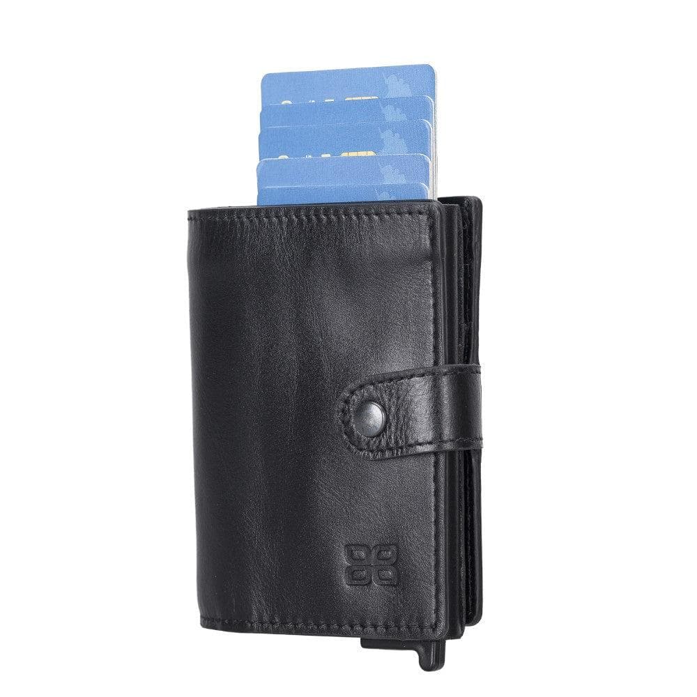 Leather Palertag Zip Mechanical Card Holder Bouletta B2B