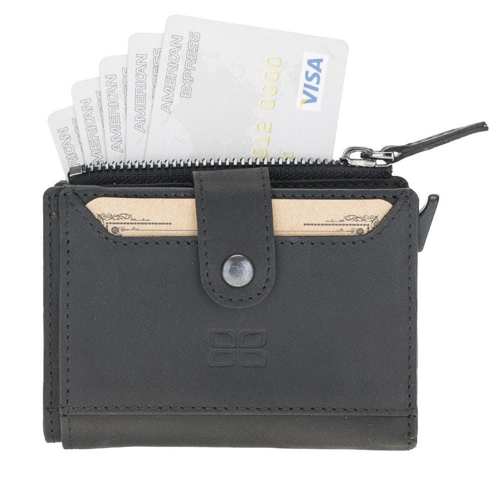 Leather Zip Mechanical Card Holder Bouletta