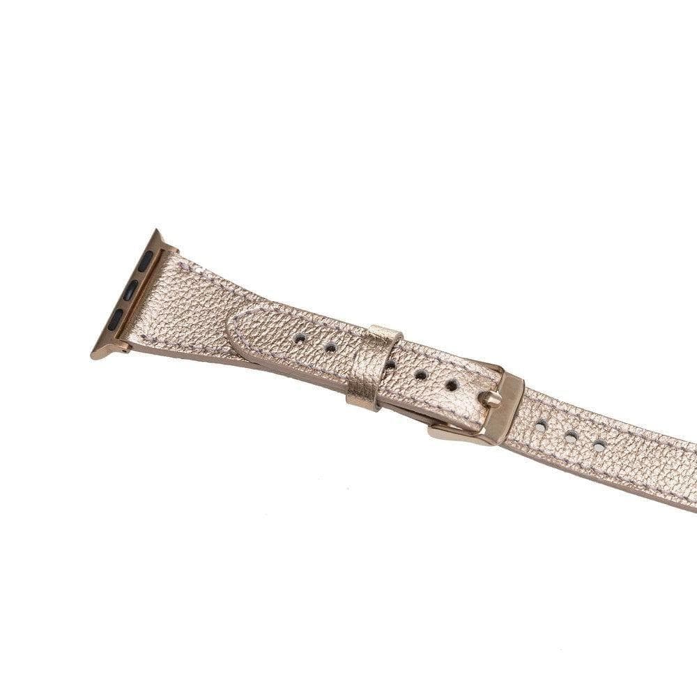 Leeds Double Tour Slim Apple Leather Watch Strap Bouletta