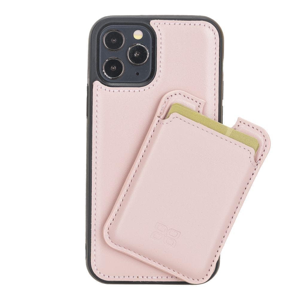 Maggy Magnetic Detachable Leather Card Holder for Back Covers Pink / Leather Bouletta B2B