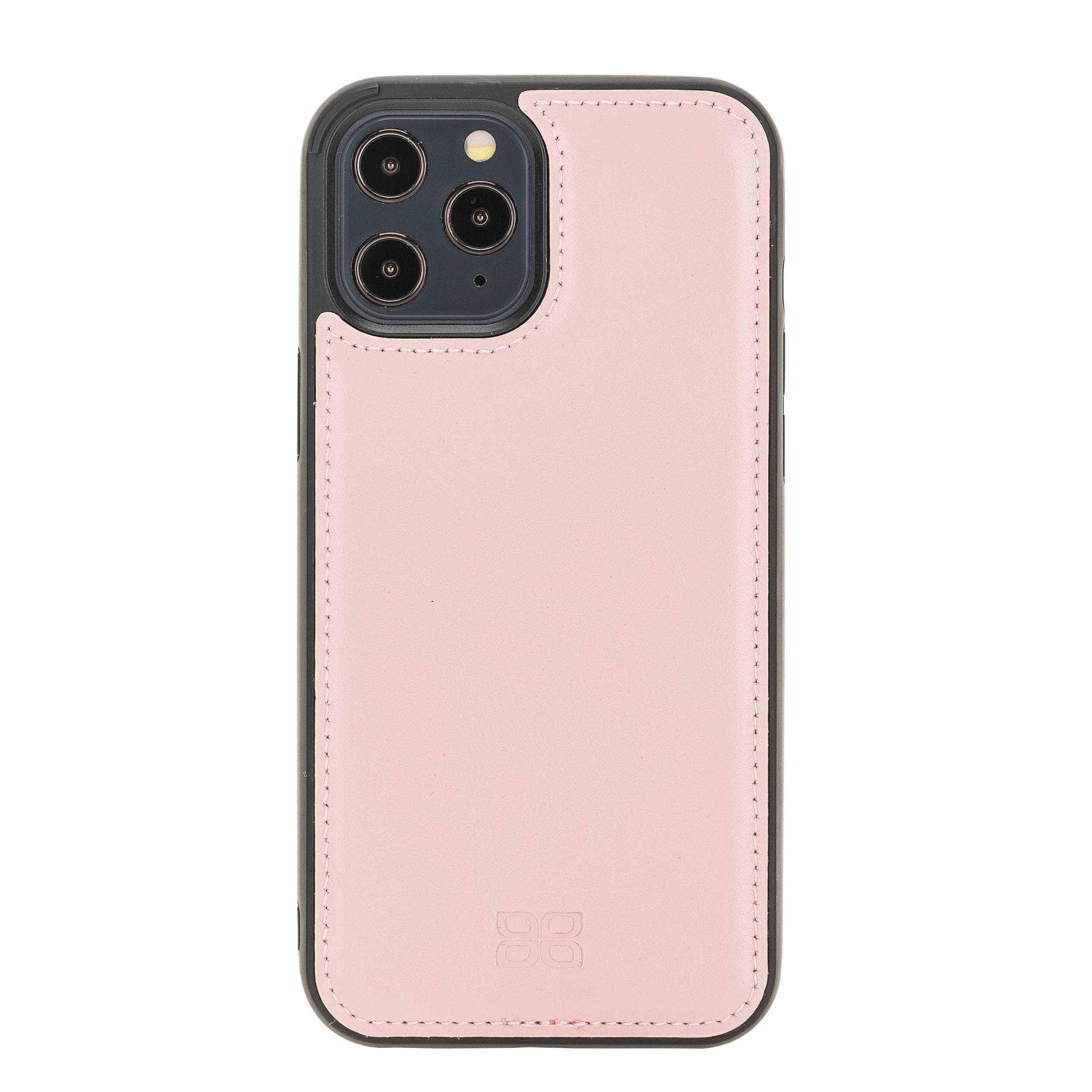Flexible Leather Back Cover for Apple iPhone 12 Series iPhone 12 Pro / Pink Bouletta LTD