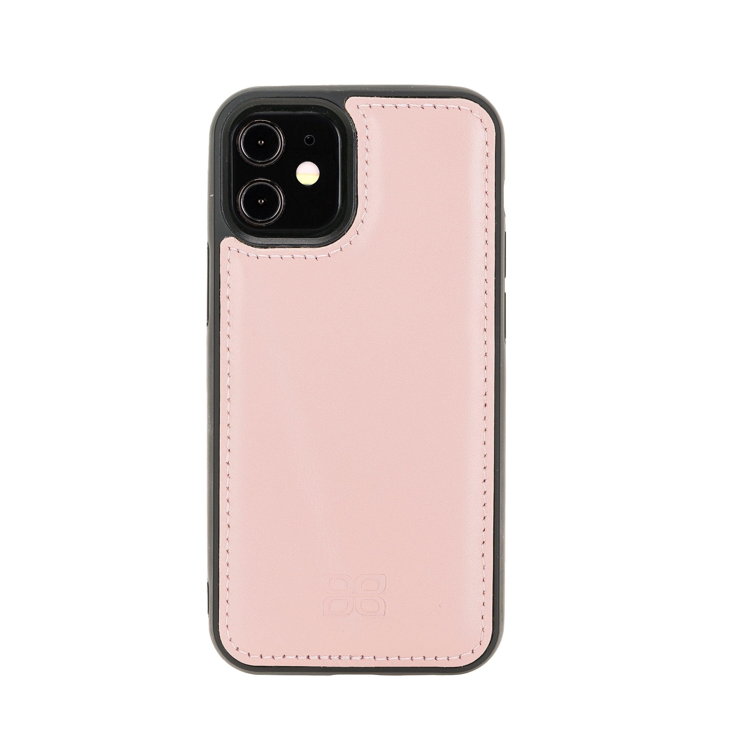 Flexible Leather Back Cover for Apple iPhone 12 Series iPhone 12 Mini / Pink Bouletta LTD