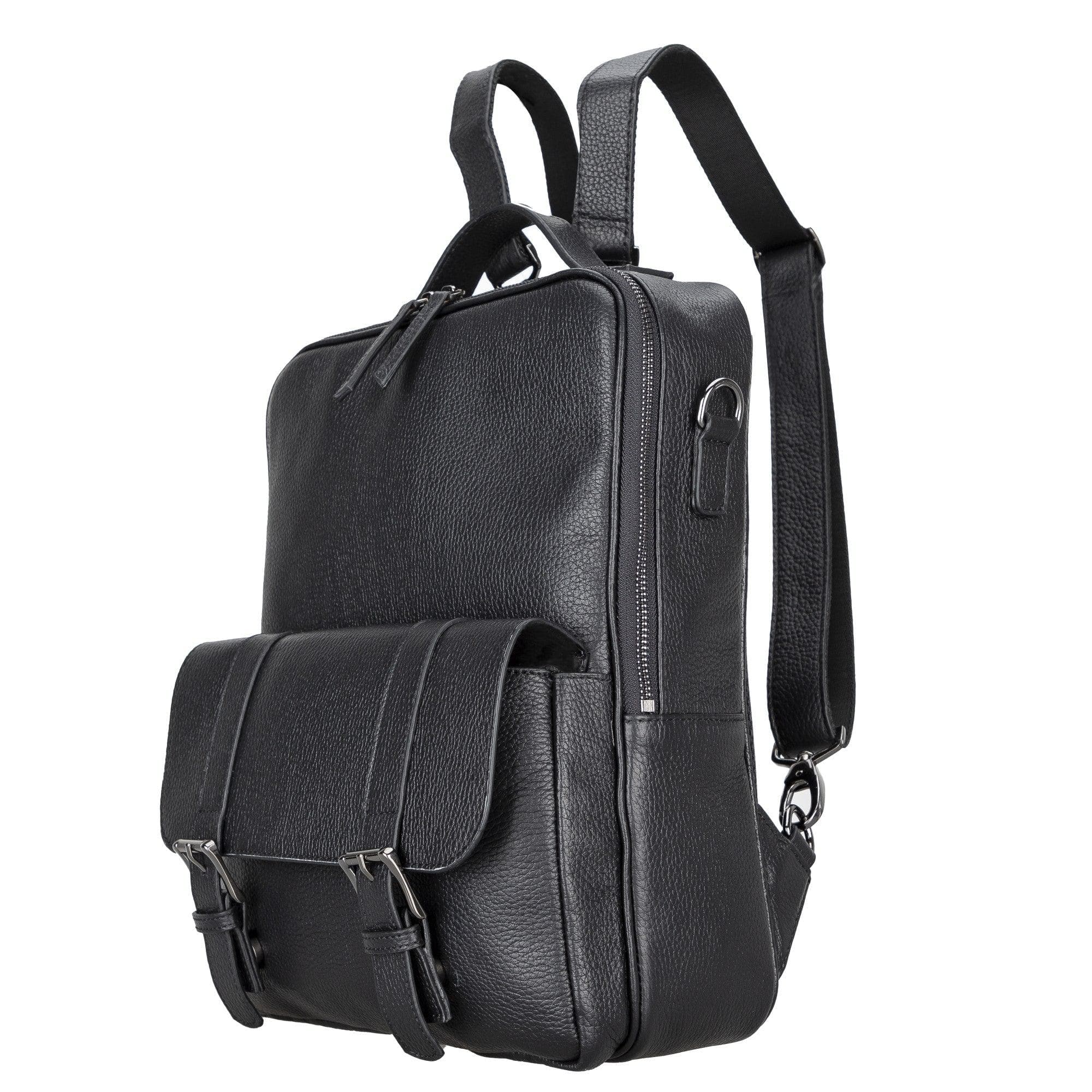 Molde Unisex Genuine Leather Backpack for Daily Life or Laptop / MacBook Black Bouletta LTD