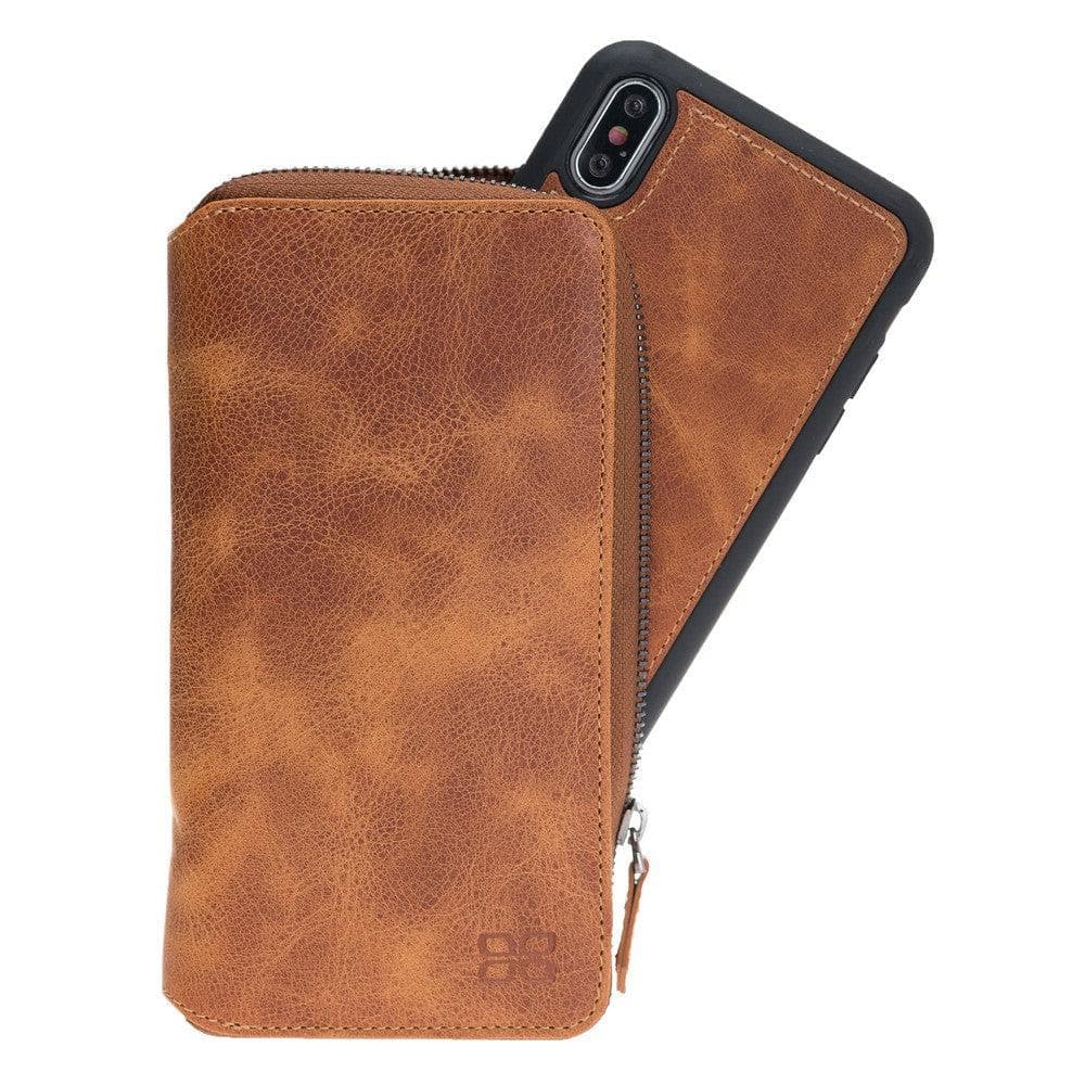 Pouch Zippered Detachable  Wallet Case for Apple iPhone X Series