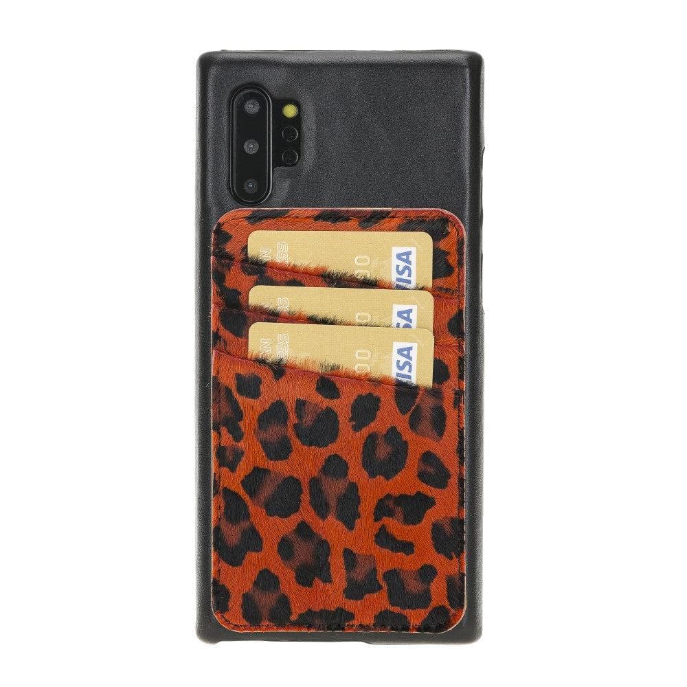 Samsung Galaxy Note 10 Series Ultimate Jacket Cases with Detachable Card Holder Leopard-Red Bouletta LTD
