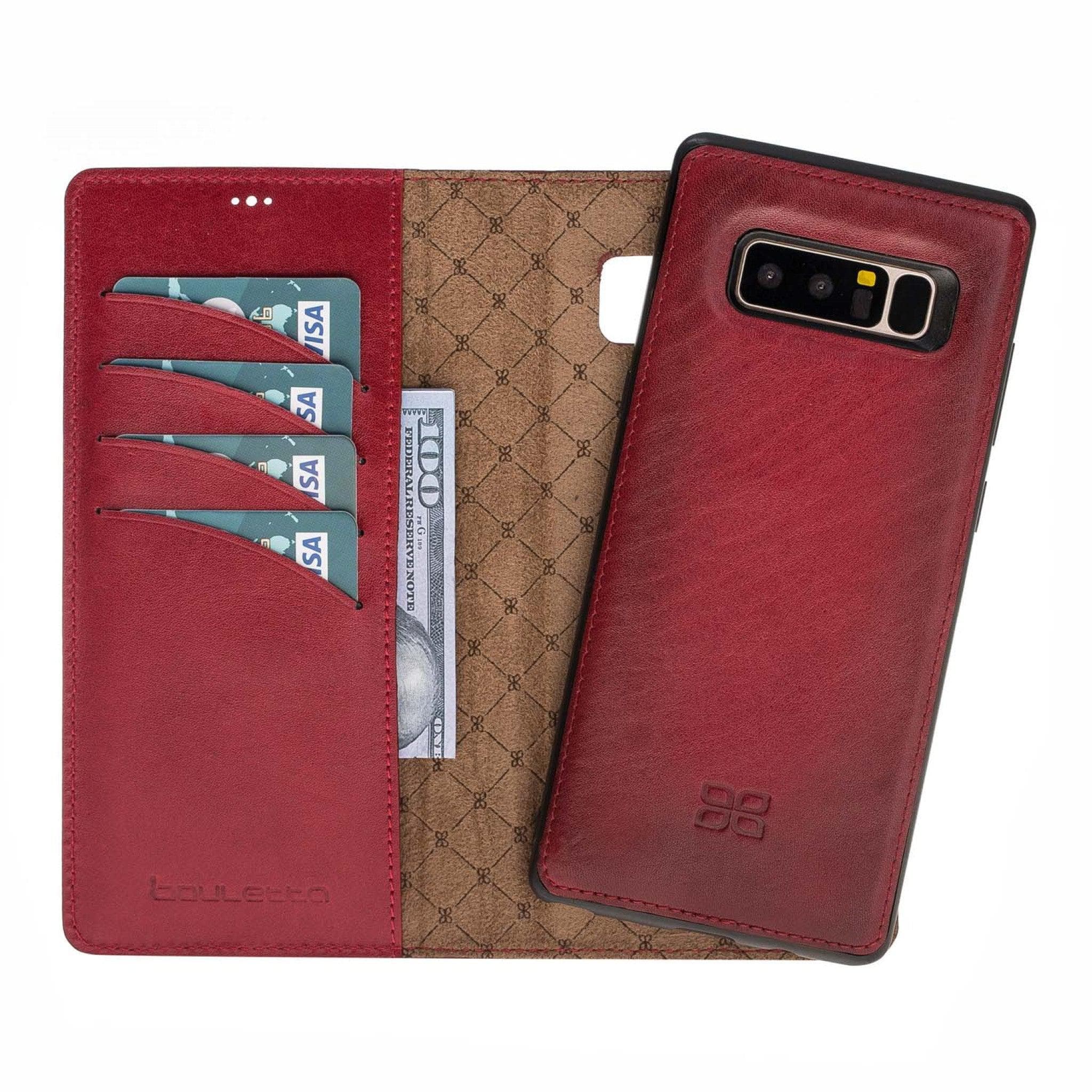 Samsung Galaxy Note 8 Leather Wallet Case Samsung Note 8 / Red Bouletta LTD