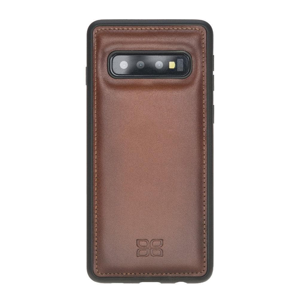 Samsung Galaxy S10 Series Leather Flex Cover Case Samsung Galaxy S10 / Rustic Tan Bouletta LTD