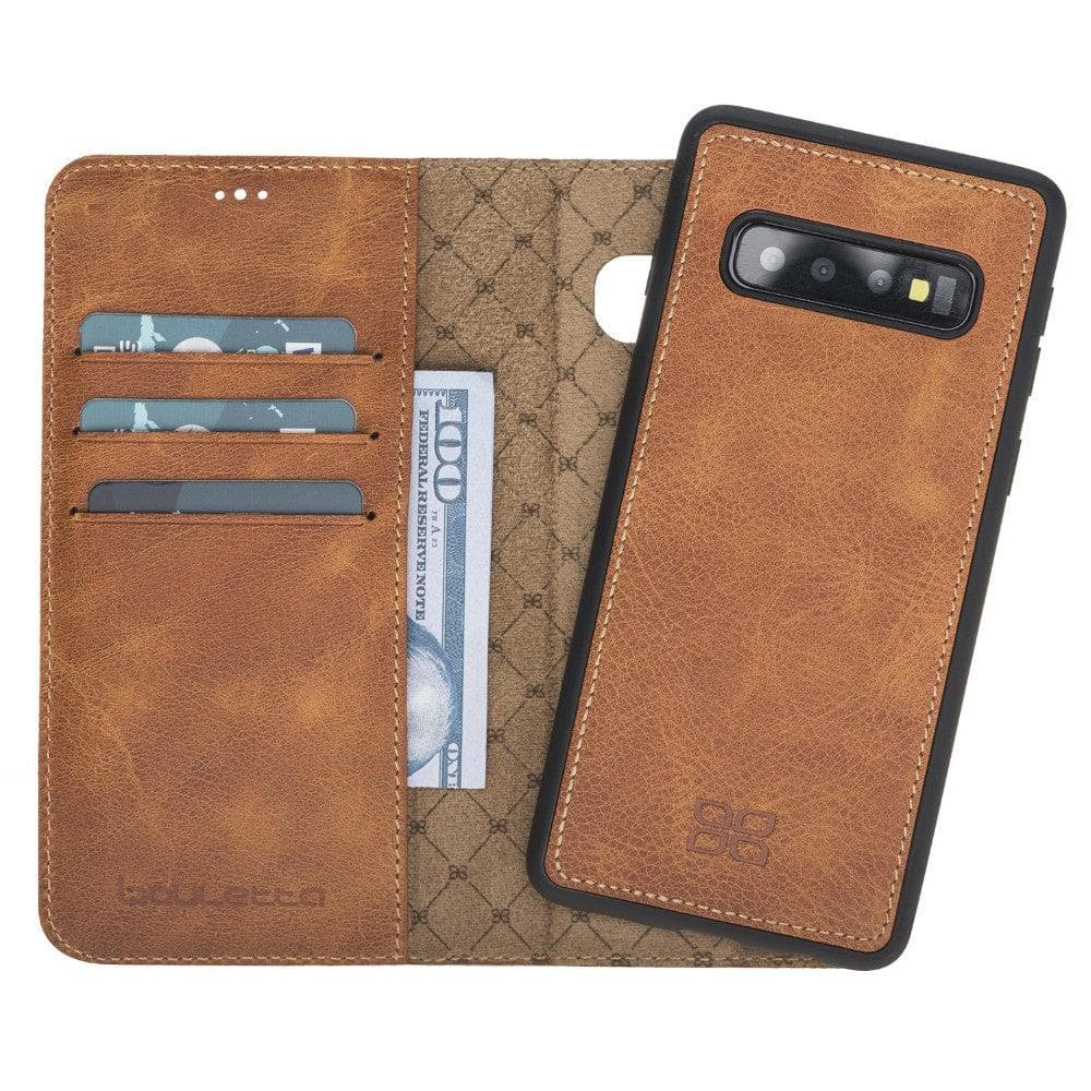Samsung Galaxy S10 Series Magnetic Detachble Leather Wallet Case Cover Bouletta LTD