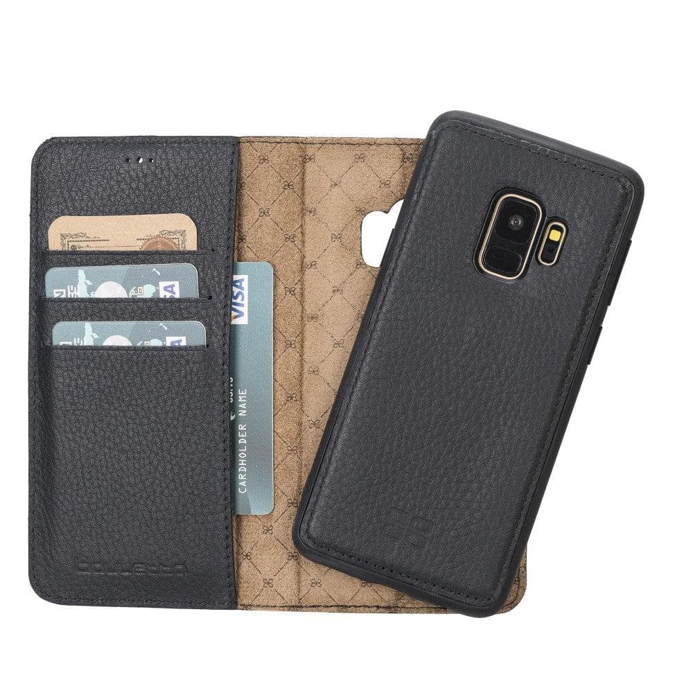 Samsung Galaxy S9 Series Leather Detachble Magic Wallet Case - MW Samsung S9 / Flother Black Bouletta LTD