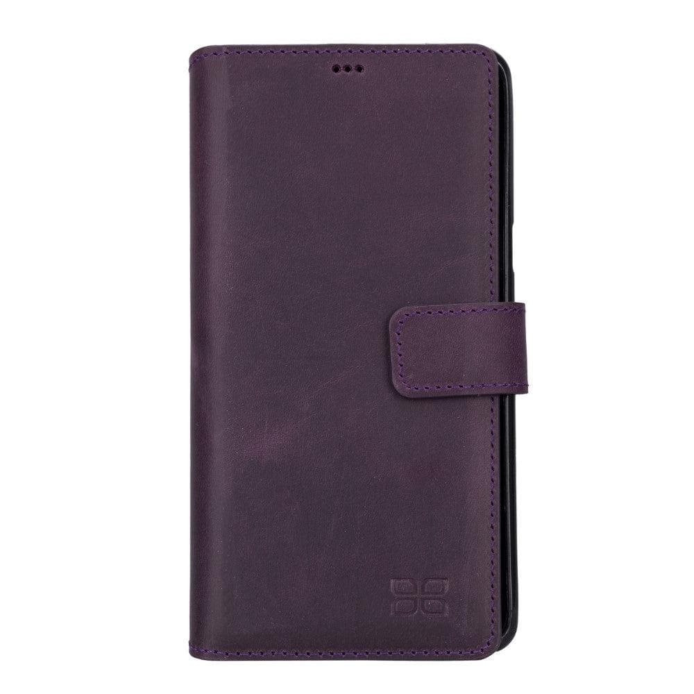 Samsung Note 7 Leather Wallet Folio Case Purple Bouletta