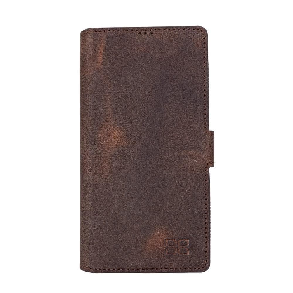 Sony Experia Z5 Leather Wallet Folio Case Brown Bouletta
