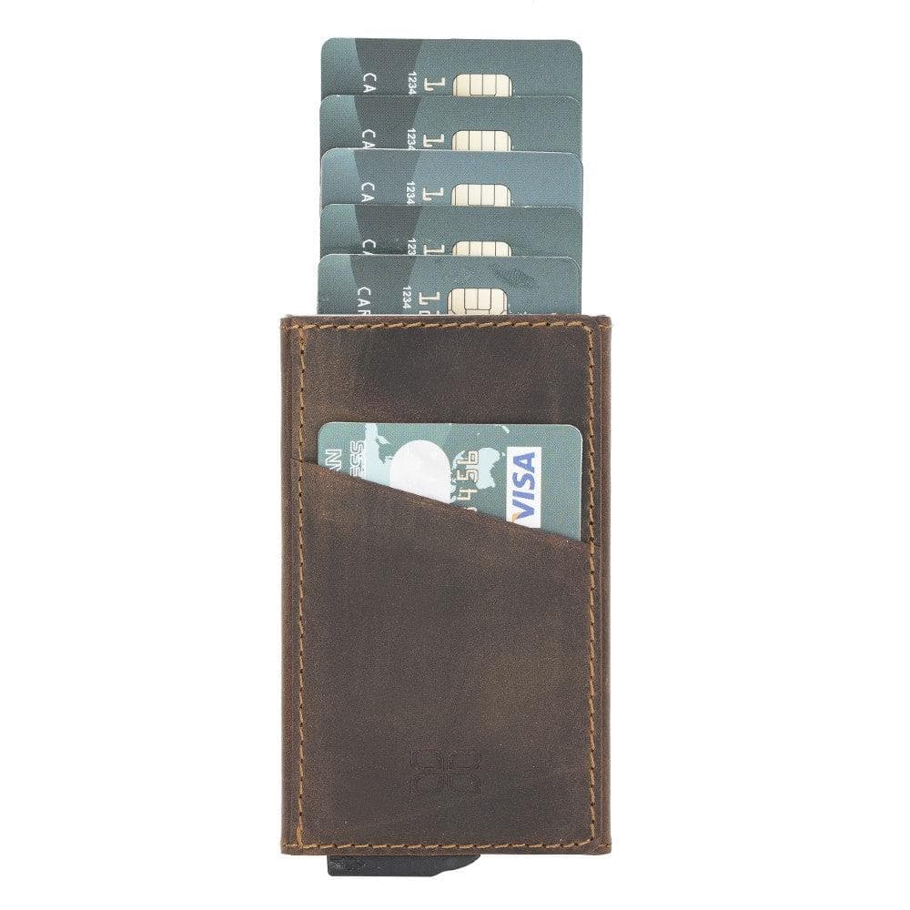 Torres Leather Mechanical Card Holder Bouletta