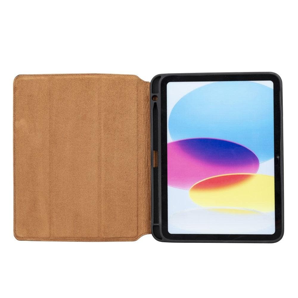 Trigon Leather iPad Cases 10.9" iPad 10.Generation 2022 / Antic Brown Bouletta LTD