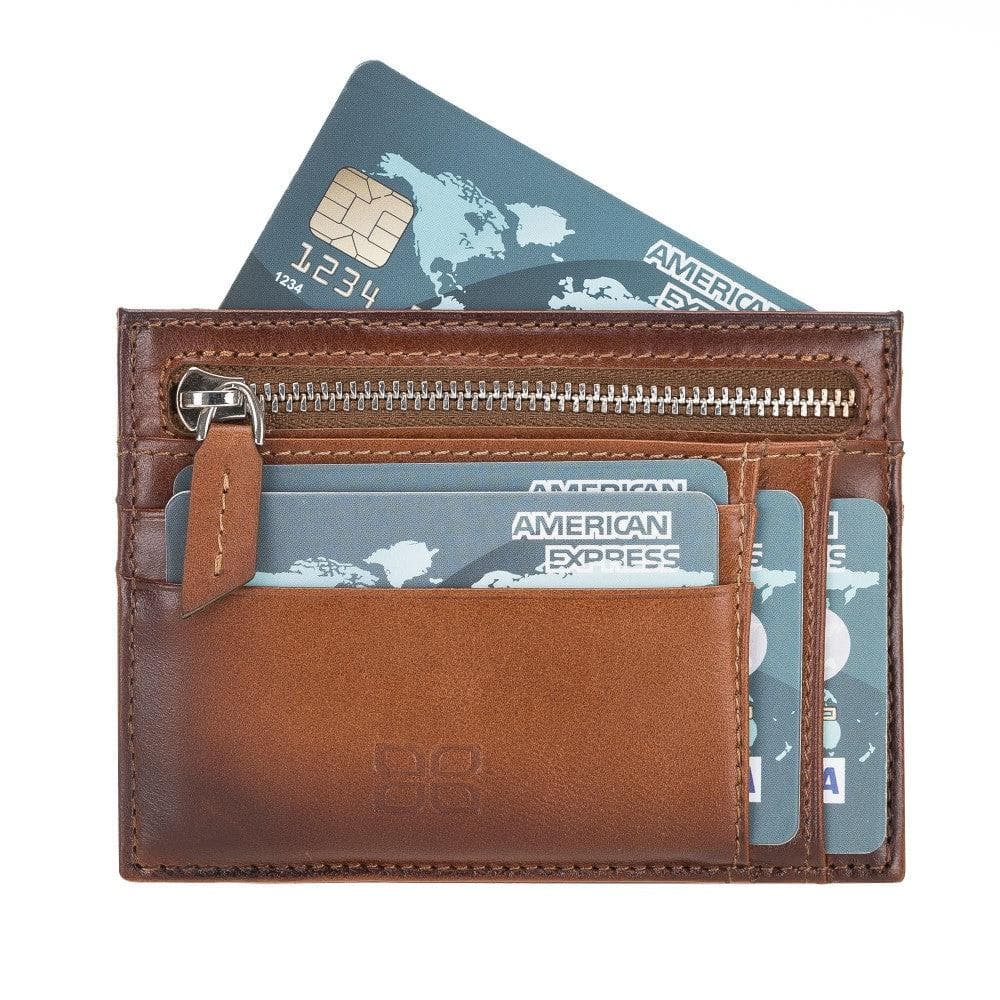 Zip Leather Card Holder Bouletta