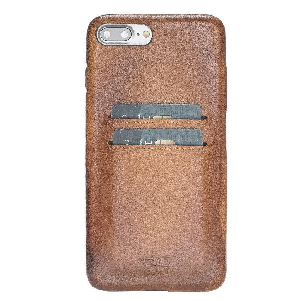 Apple iPhone 7 Series Leather Ultra Cover with Credit Card iPhone 7 Plus / Tan Bouletta LTD