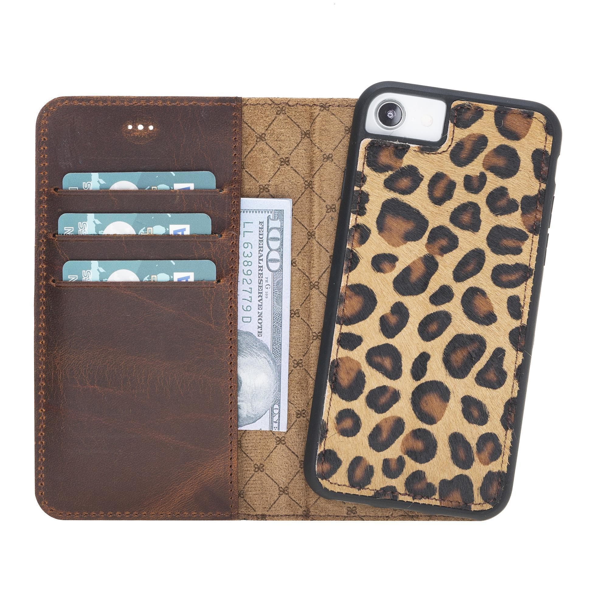 B2B - Apple iPhone 7/8/SE2 Detachable Leather Case / MW LEO1 Bouletta B2B