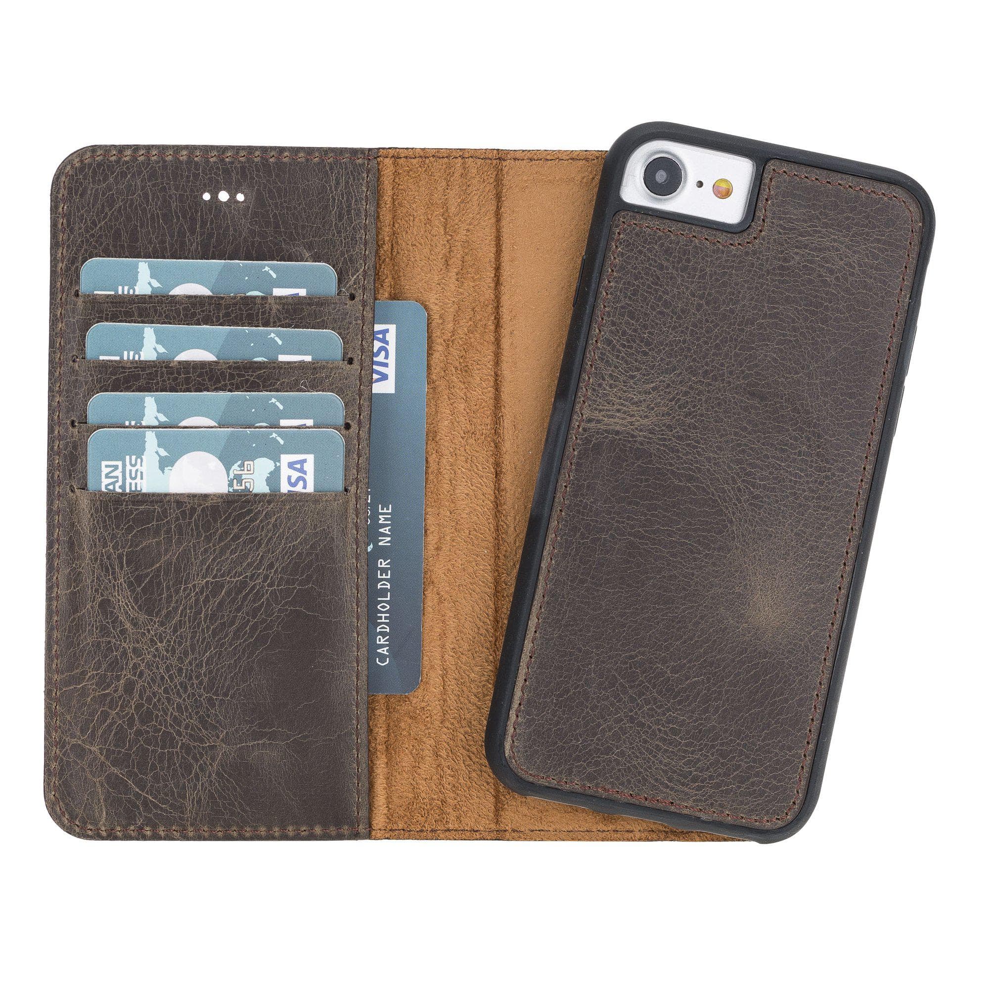 B2B - Apple iPhone 7/8/SE2 Detachable Leather Case / MW RO6 Bouletta B2B