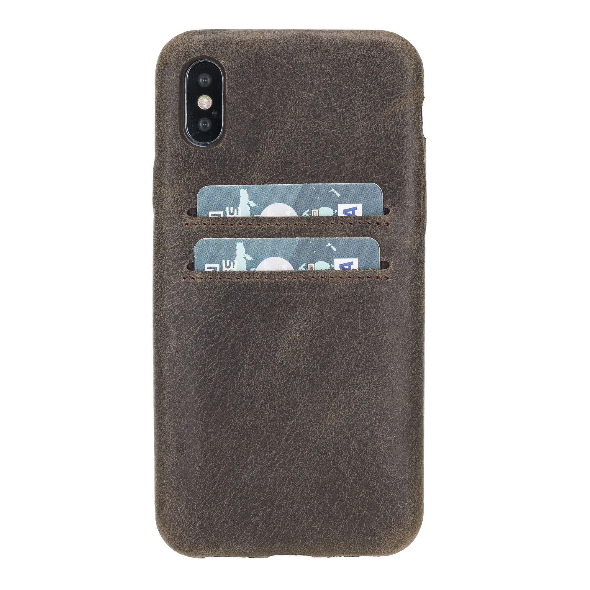 B2B - Apple iPhone X/XS Leather Case / UCCC - Ultra Cover with Card Holder RO6 Bouletta B2B