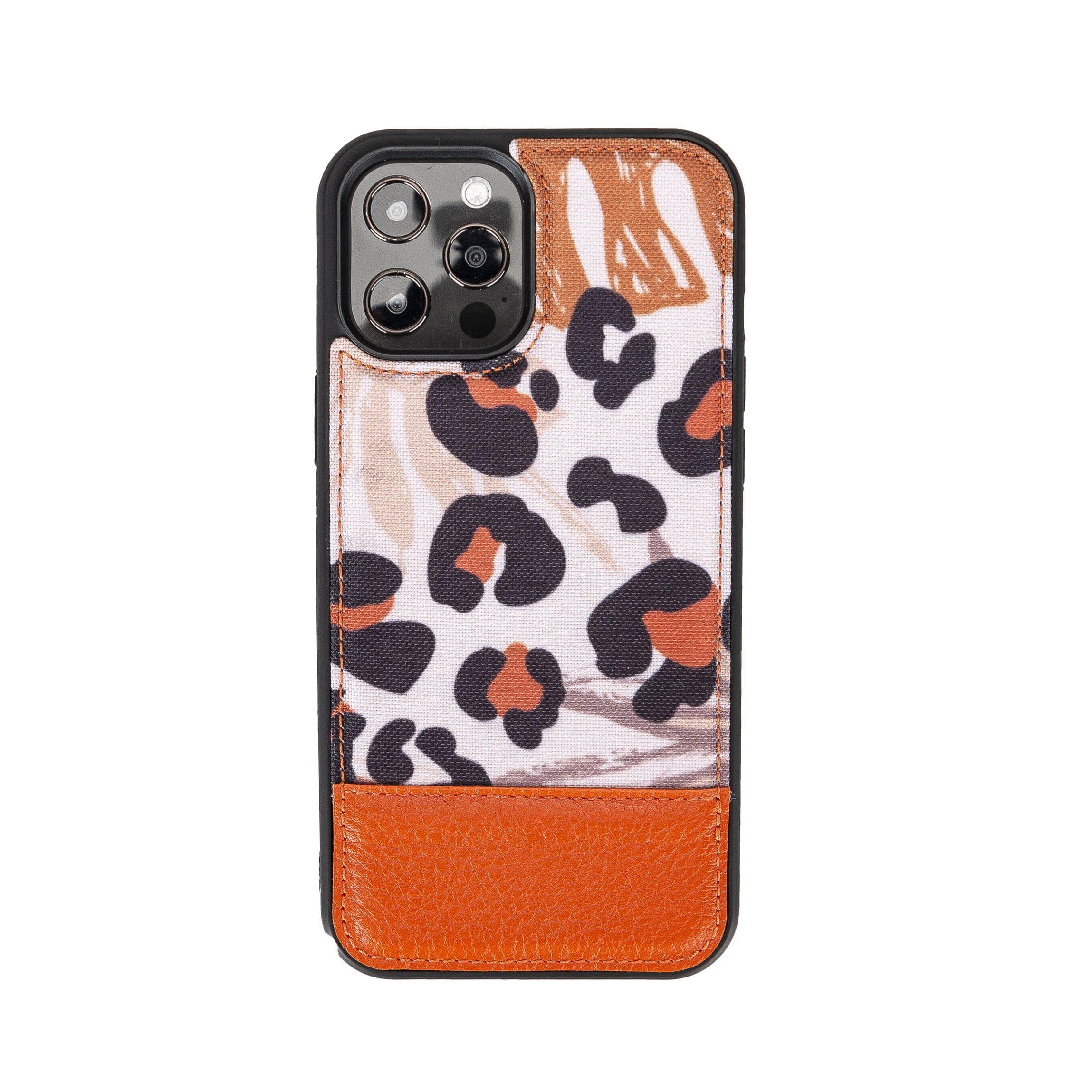B2B - Flex Cover Back iPhone 12/Pro 6.1” Leather Case KahveLeo Bouletta B2B