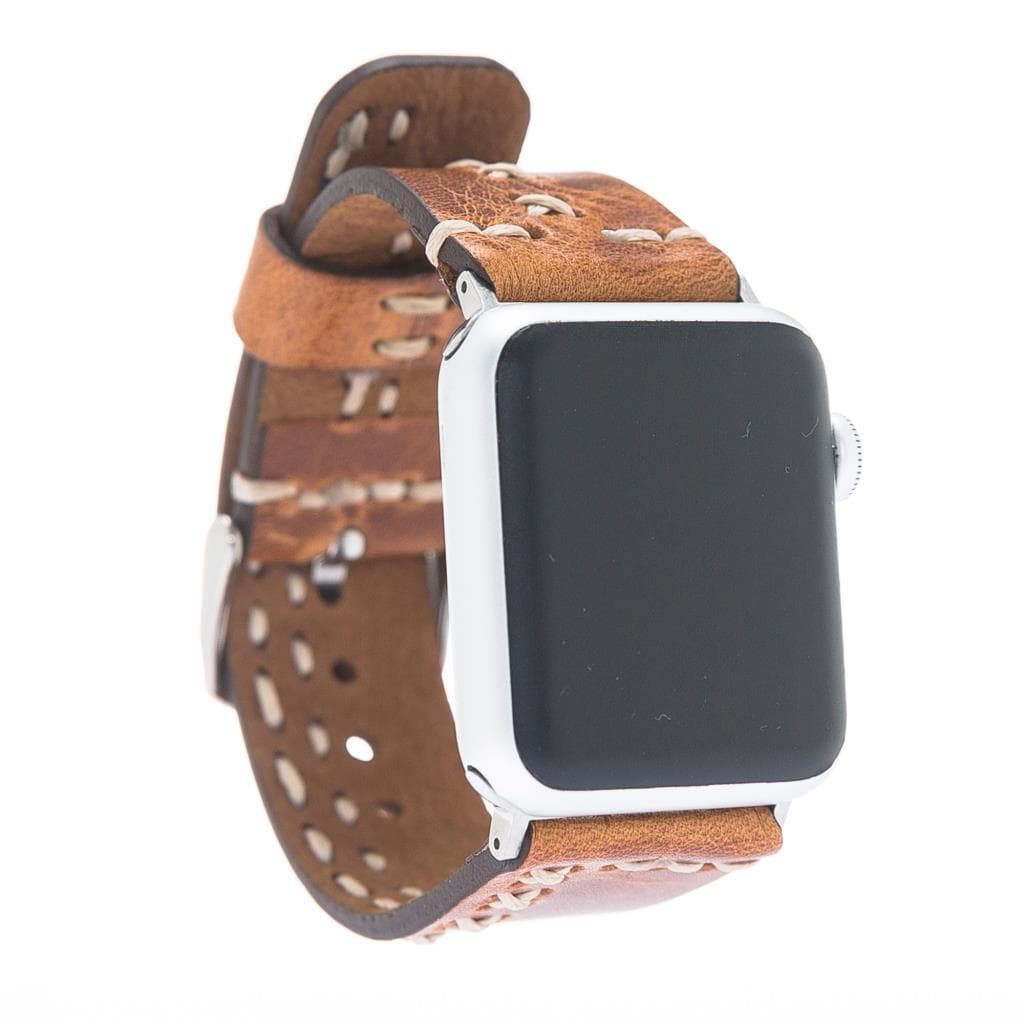 B2B - Leather Apple Watch Bands - Aqua Style V18 Bouletta B2B
