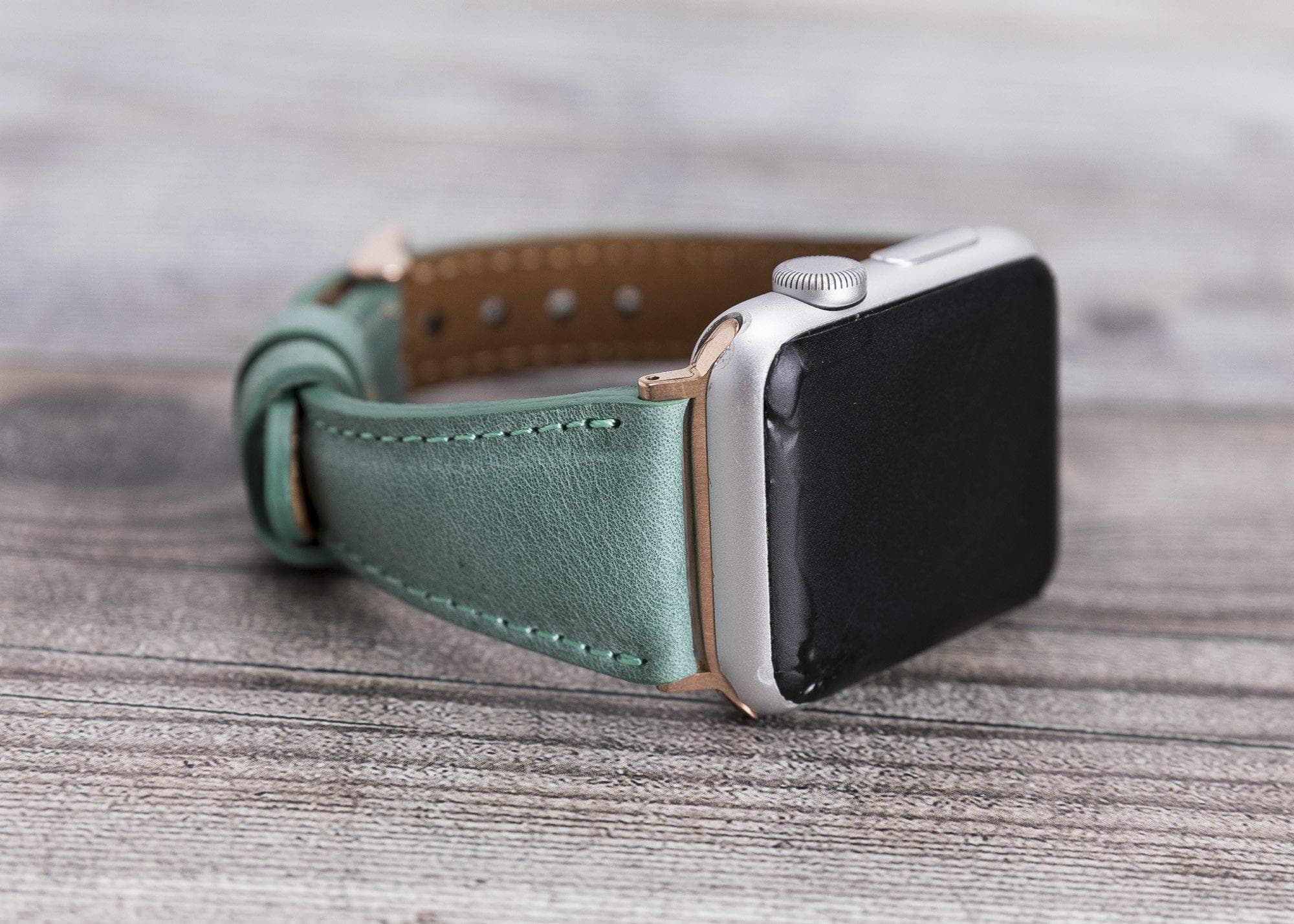 B2B - Leather Apple Watch Bands - Clasic Slim Style CZ12 Bouletta B2B