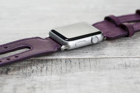 B2B - Leather Apple Watch Bands - Double Cuff DB Style G7 Bouletta B2B