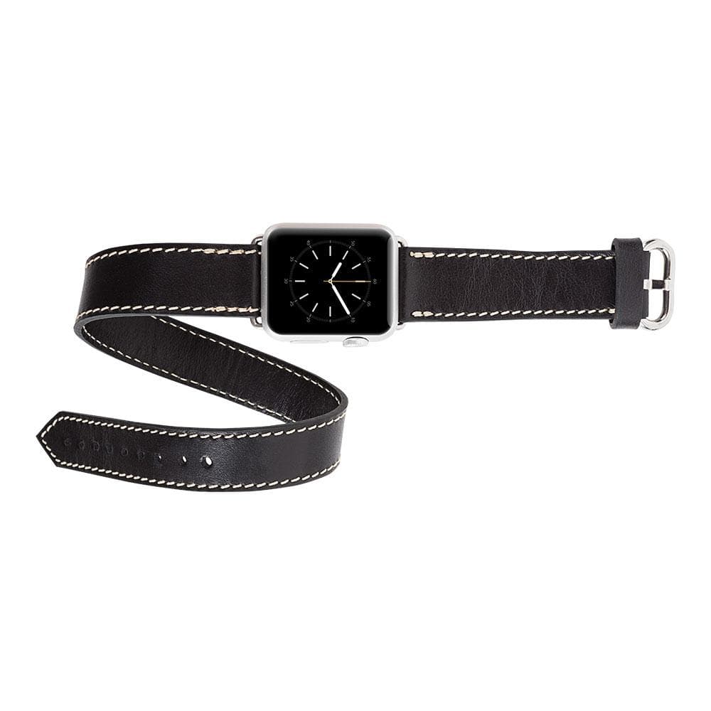 B2B - Leather Apple Watch Bands - DT Double Tour Style Bouletta B2B