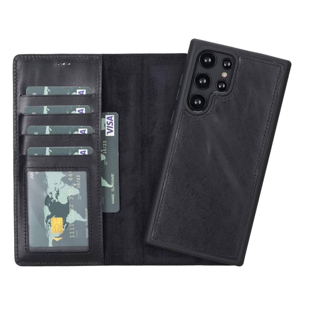 B2B - Samsung Galaxy S22 Series Detachable Leather Case with Window ID / MWWN RST1 / Samsung Galaxy S22 Ultra 6.8" Bouletta B2B