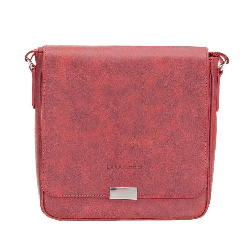 Calisto Handmade Genuine Leather Shoulder Strap Messenger Bags Red Bouletta Shop