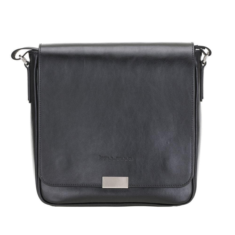 Calisto Handmade Genuine Leather Shoulder Strap Messenger Bags Rustic Black Bouletta Shop