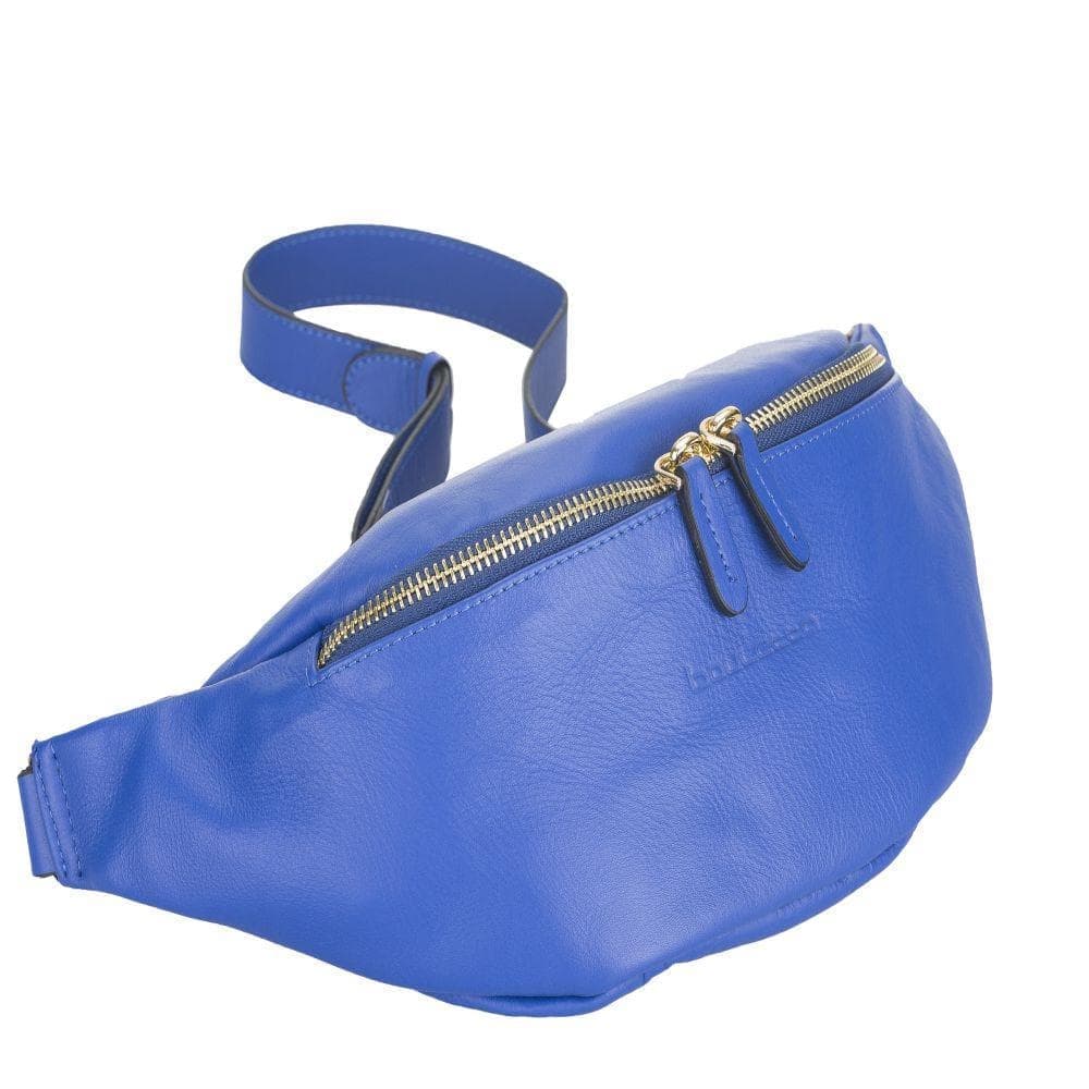 Minoan Genuine Leather Waist Bag for Women and Men Sax blue Bouletta LTD