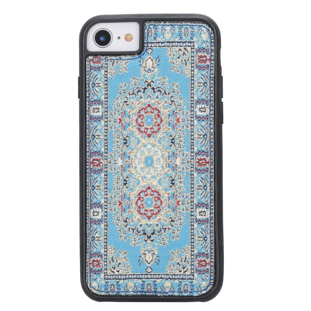 Flexible Genuine Leather Back Cover for Apple iPhone 8 Series iPhone 8 / Motif turquoise Bouletta LTD