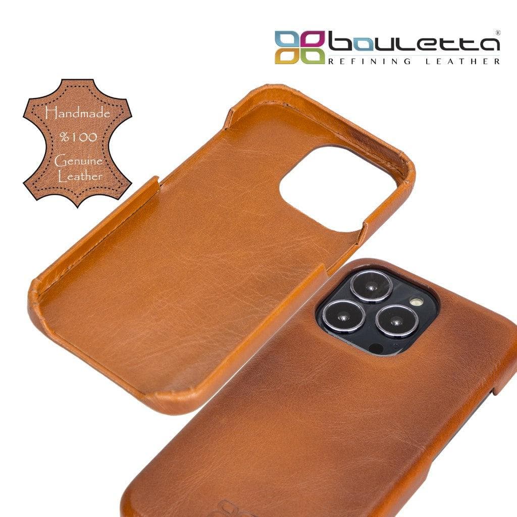 Full Leather Coating Back Cover for Apple iPhone 13 Series Bouletta LTD