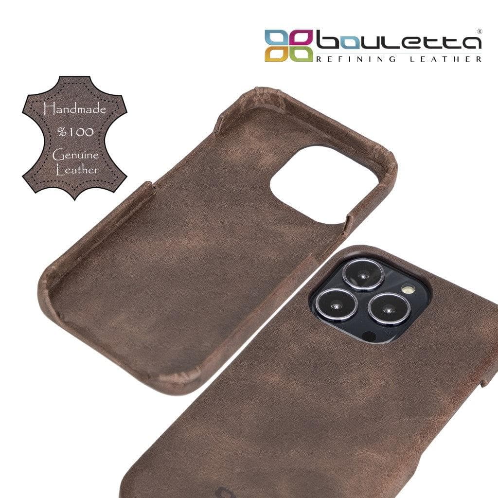 Full Leather Coating Back Cover for Apple iPhone 13 Series Bouletta LTD