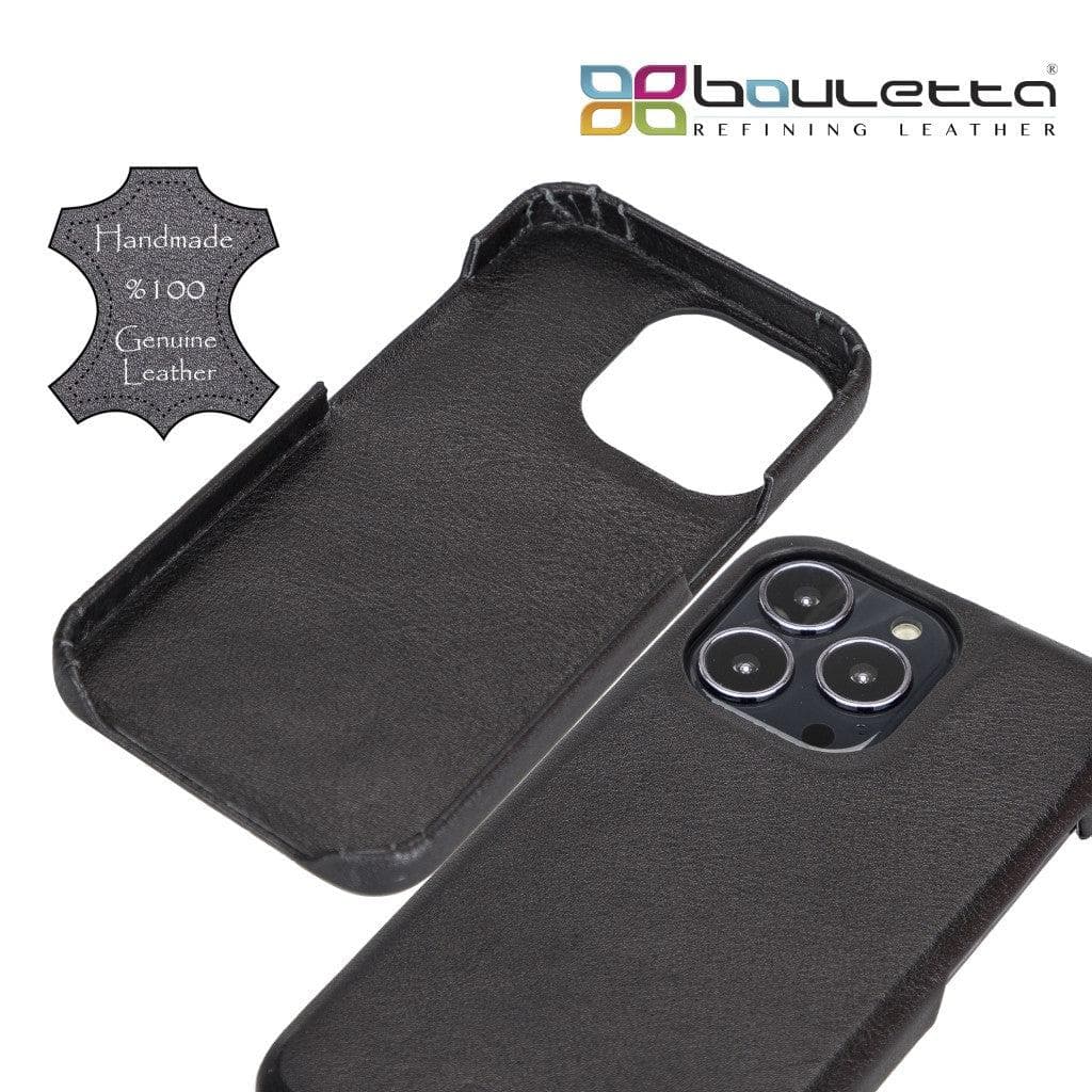 Full Leather Coating Back Cover for Apple iPhone 13 Series Bouletta LTD