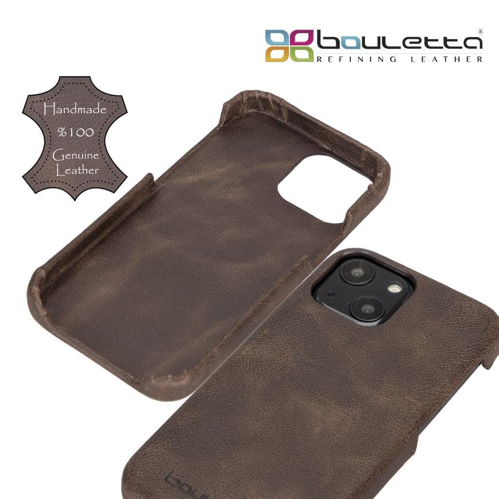 Full Leather Coating Back Cover for Apple iPhone 13 Series Bouletta LTD