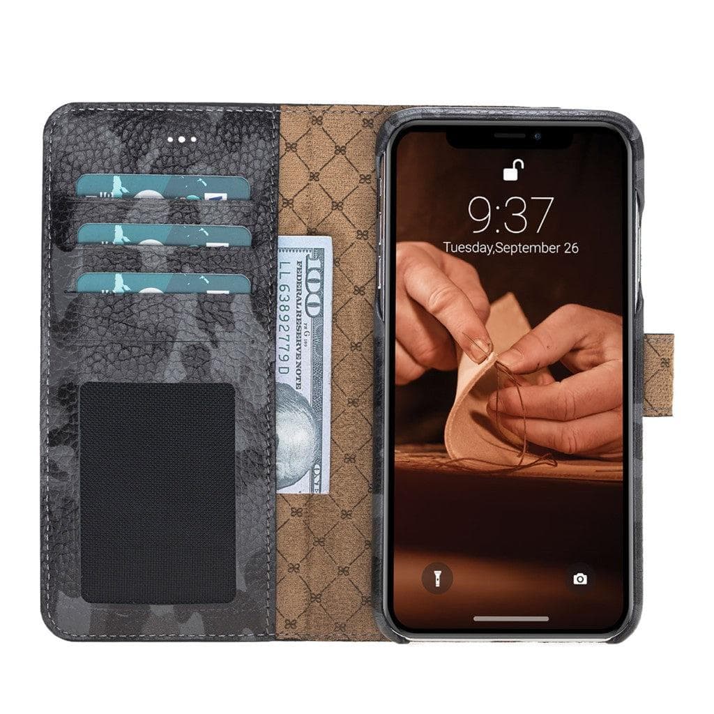 Full Leather Coating Detachable Wallet Case for Apple iPhone X Series Bouletta LTD