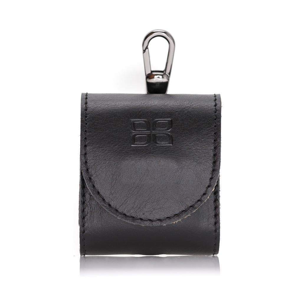 Mai Magnet Apple Airpods Leather Case Rustic Black Bouletta Shop