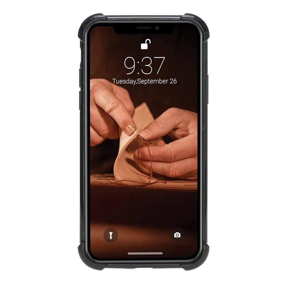 Apple iPhone X/XS Edge Protected Back Cover Leather Case for Bouletta LTD